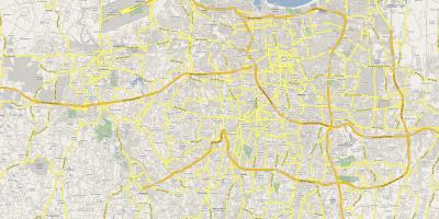 La carte de Jakarta route