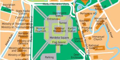 Carte du bureau de Jakarta