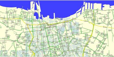 Carte du nord de Jakarta
