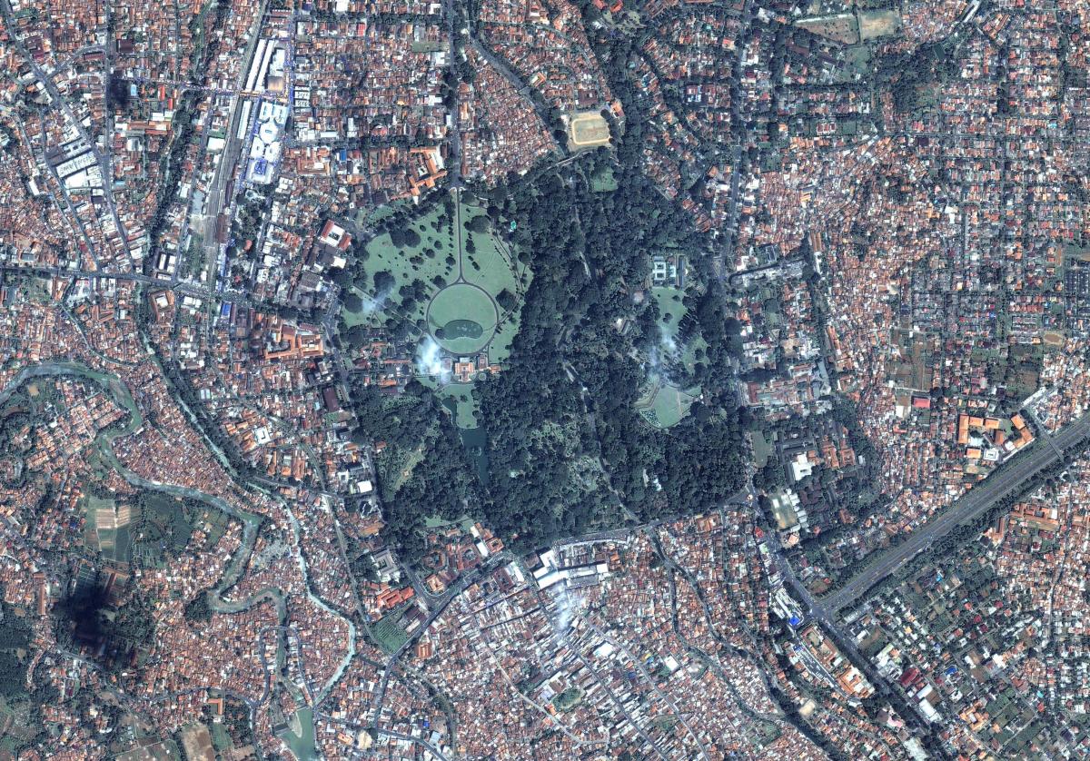 la carte de Jakarta satellite