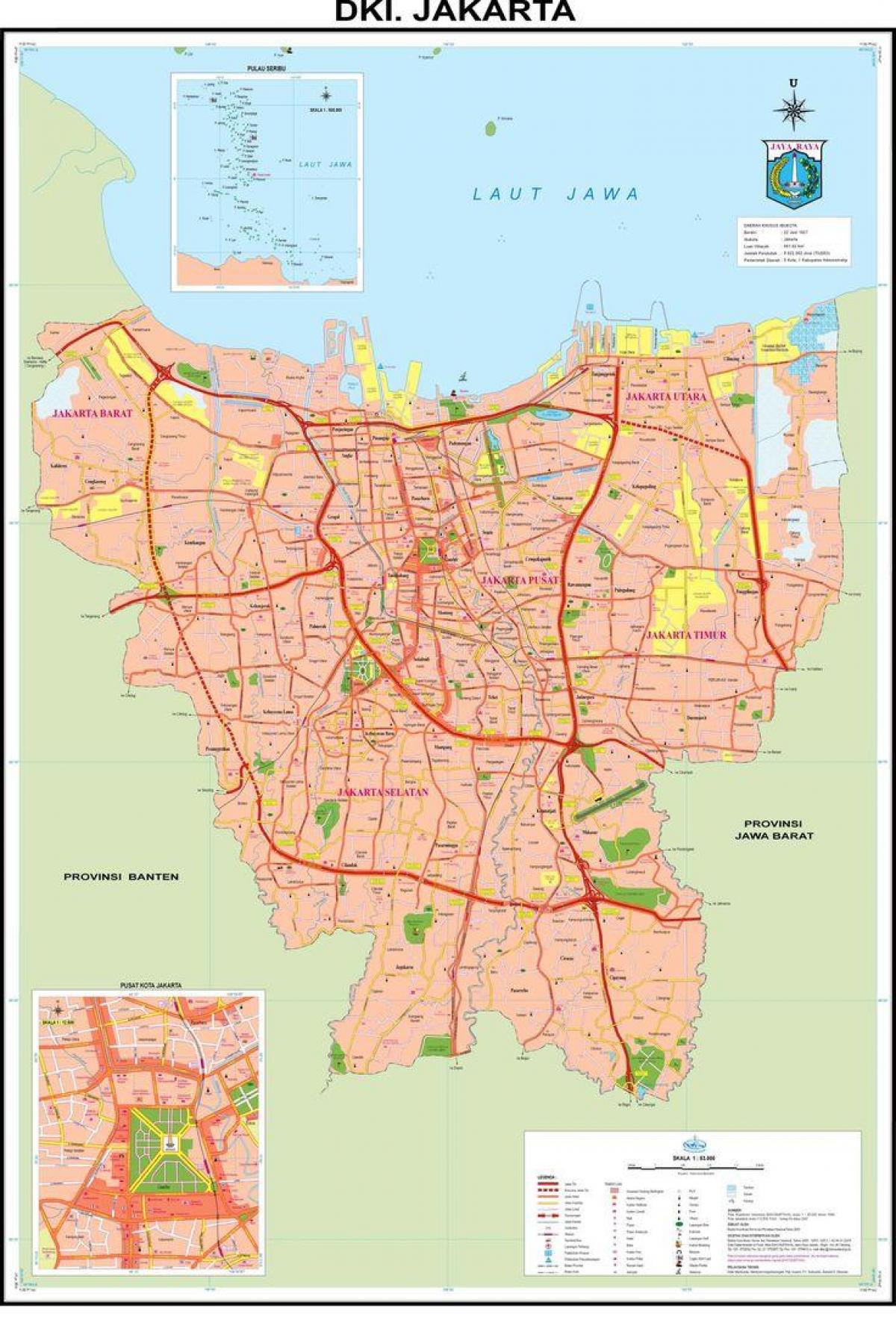 la carte de Jakarta old town